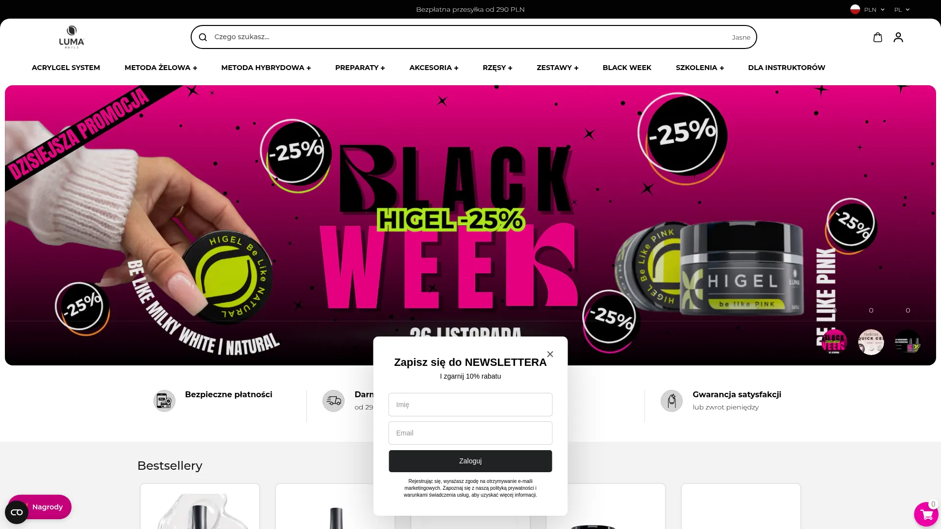 Screenshot of lumanails.pl