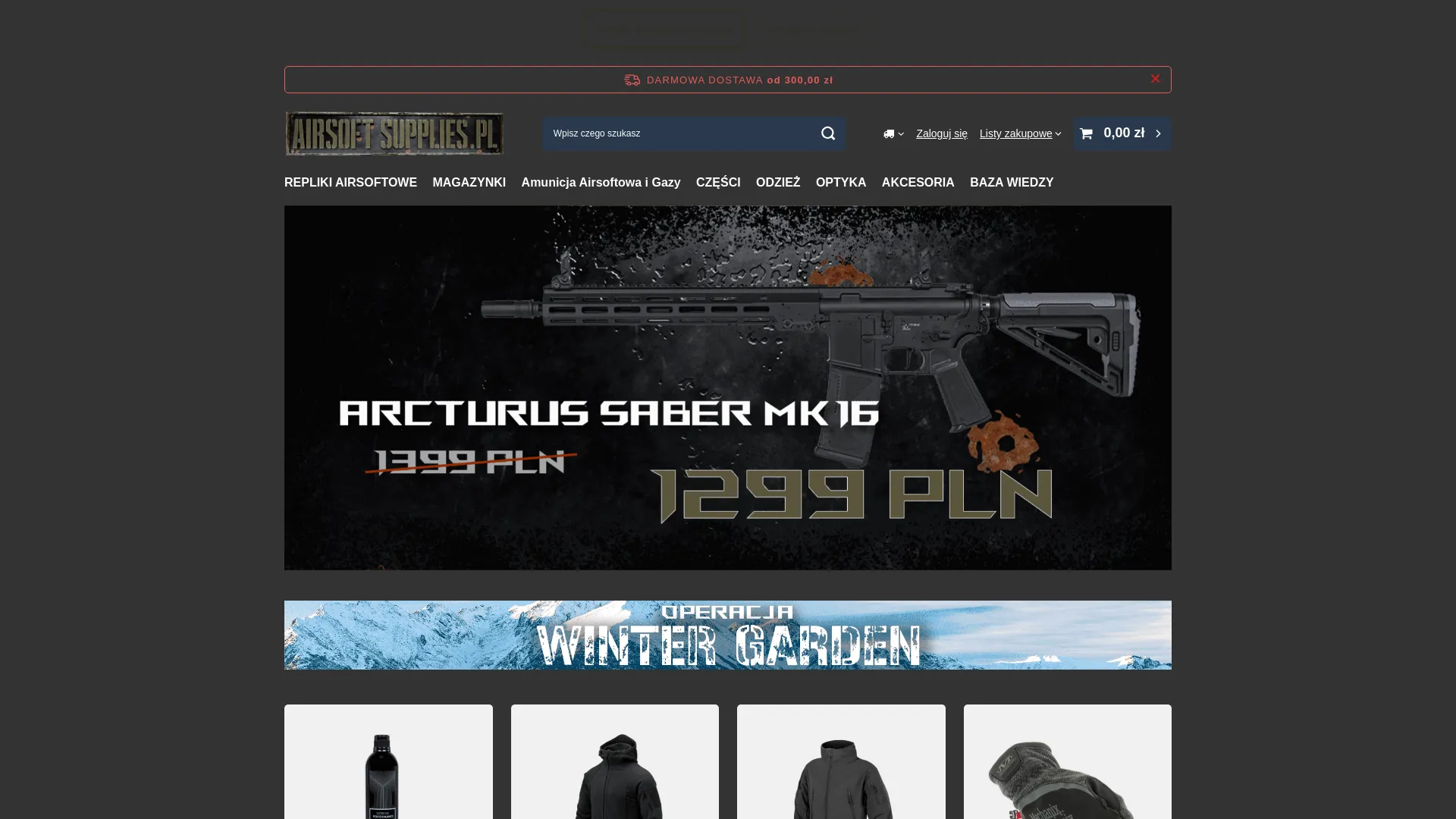 Screenshot of airsoftsupplies.pl