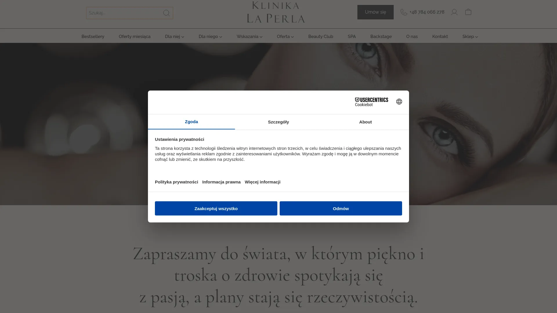 Screenshot of klinikalaperla.pl