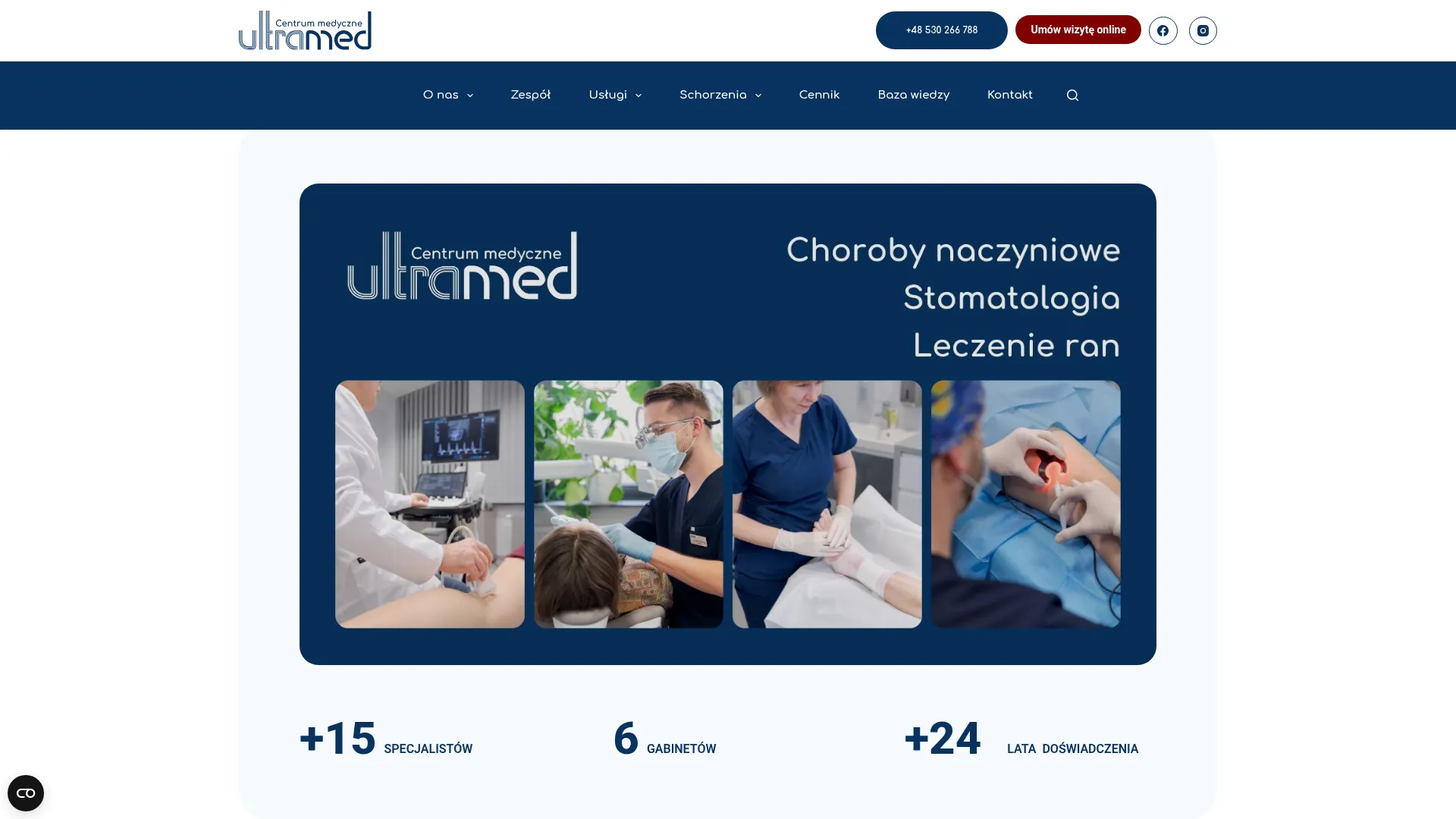 Screenshot of www.ultramed-krakow.pl
