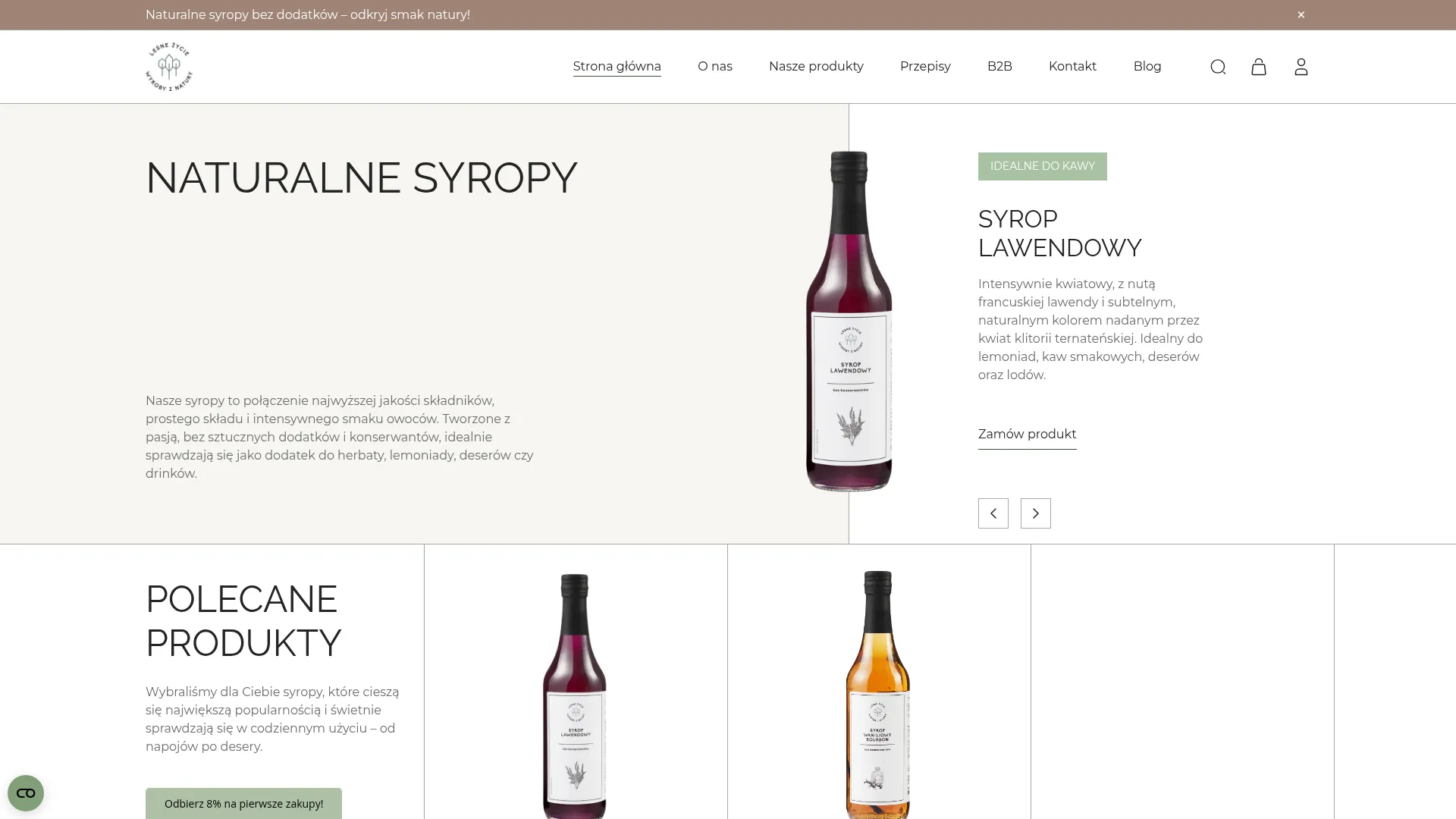 Screenshot of lesnezycie.pl