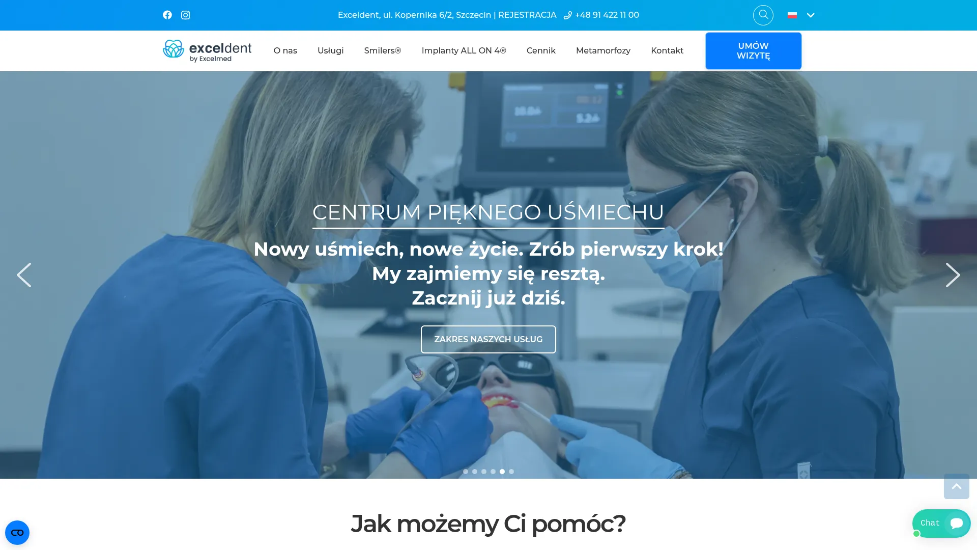 Screenshot of exceldent.pl