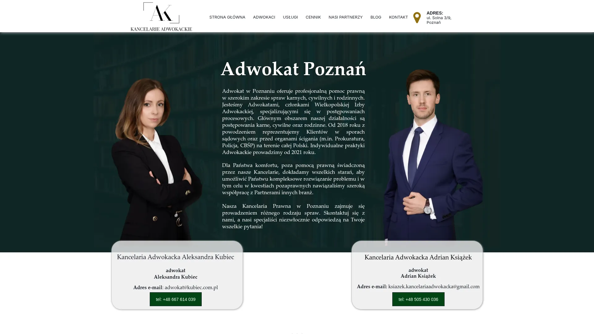 Screenshot of ak-adwokaci.pl