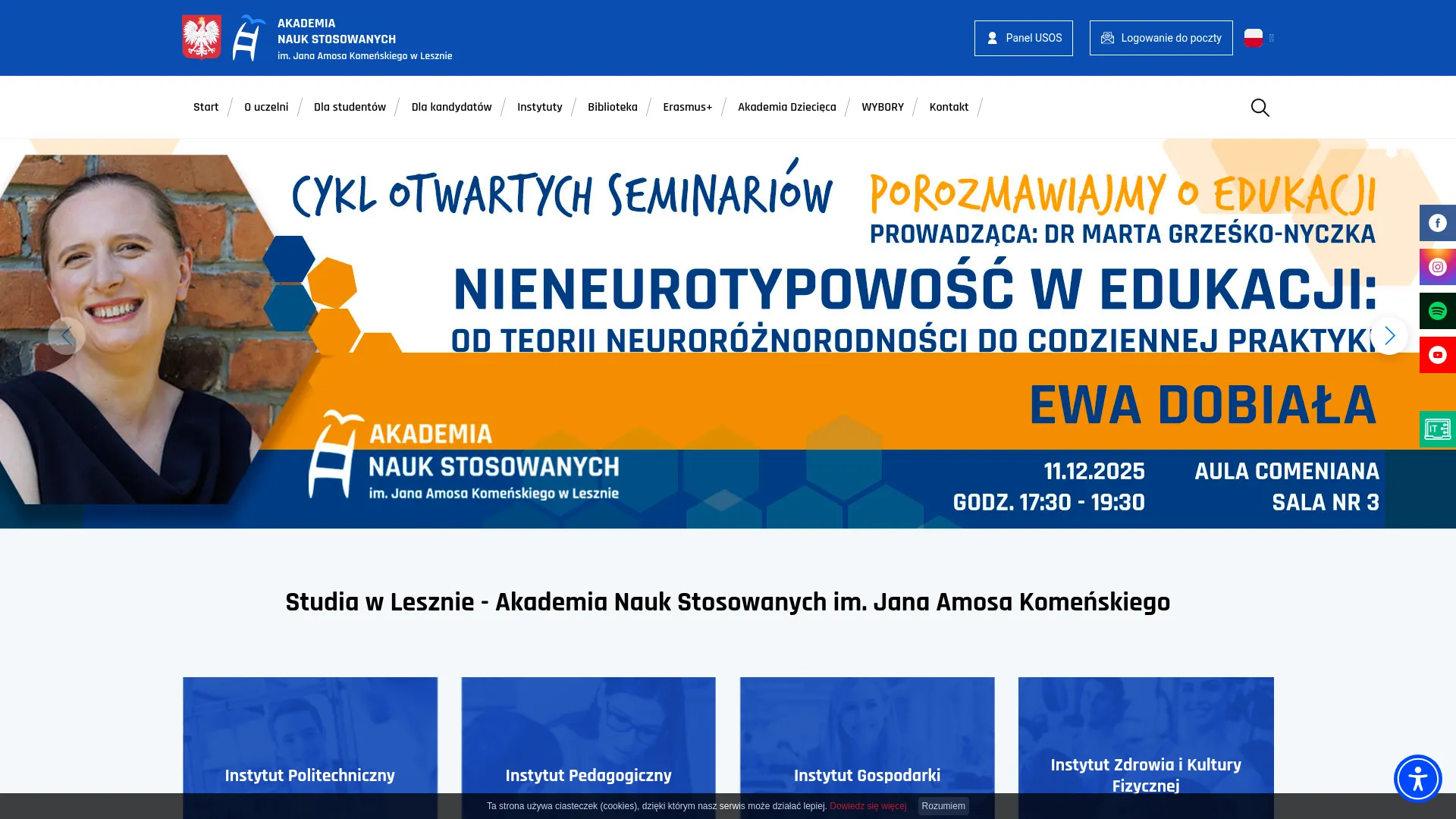 Screenshot of www.ansleszno.pl