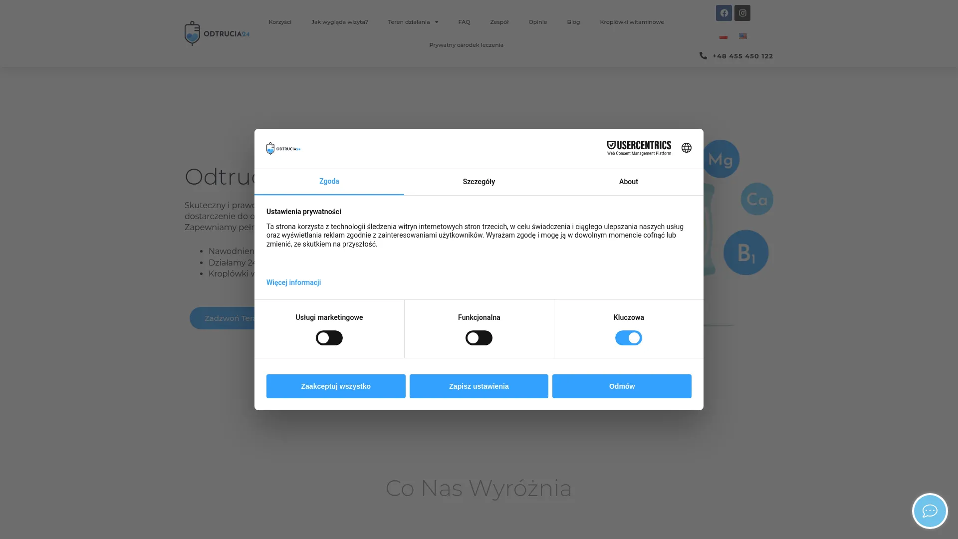Screenshot of www.odtrucia24.pl