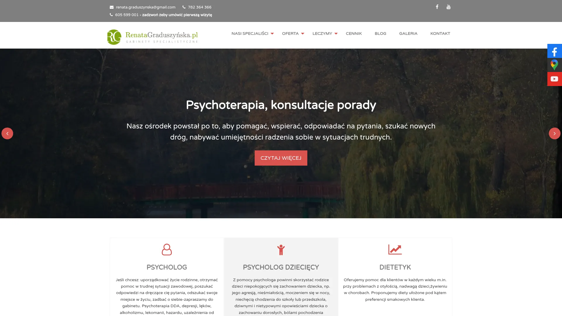 Screenshot of renatagraduszynska.pl