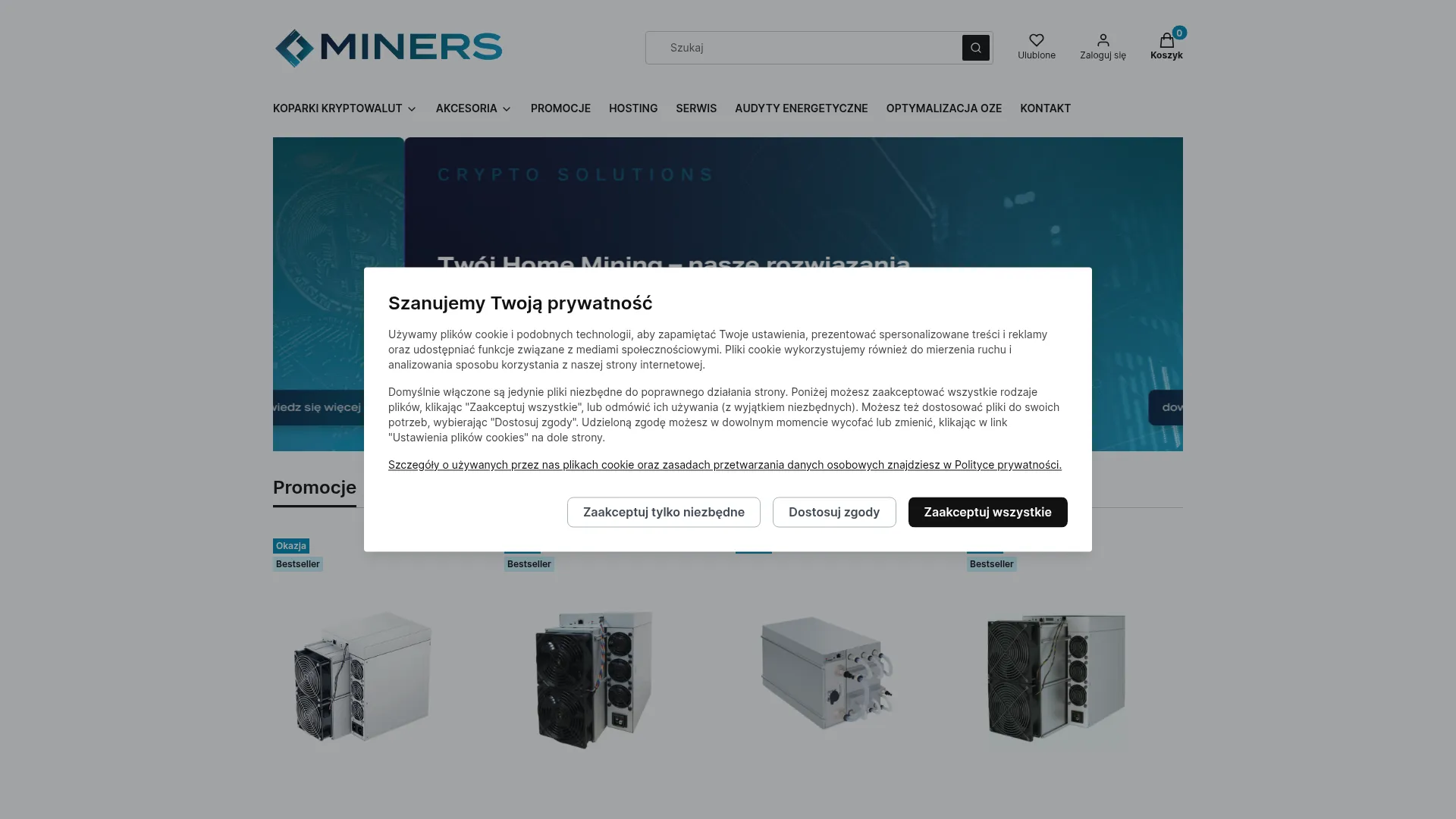 Screenshot of miners.pl