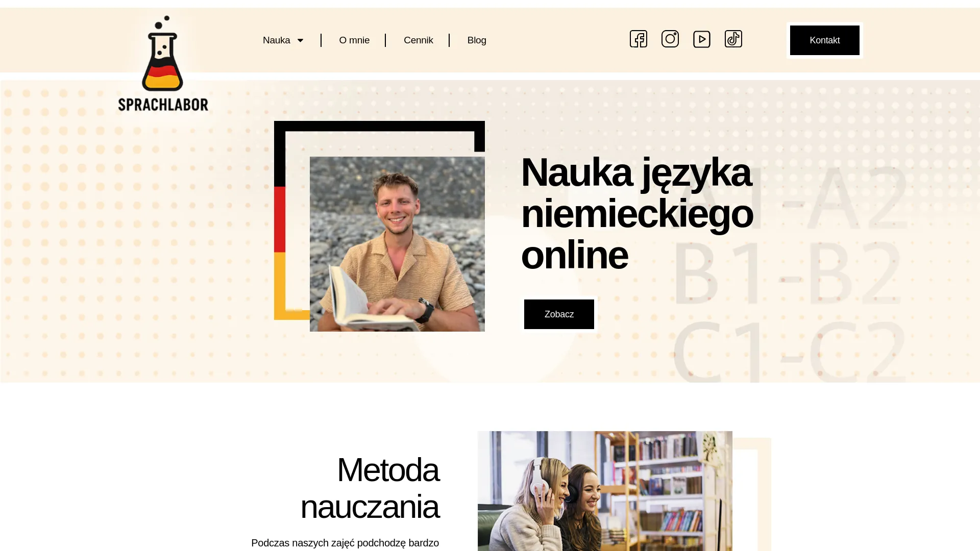 Screenshot of sprachlabor.pl
