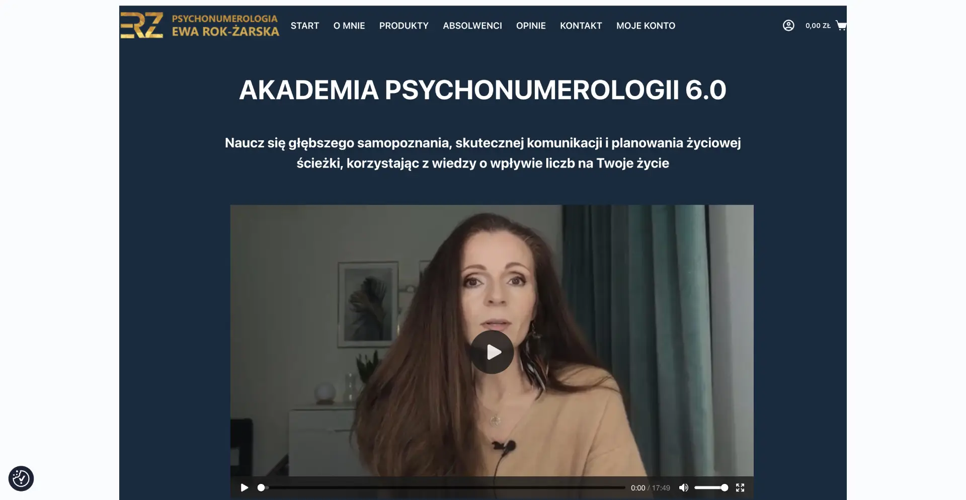 Screenshot of akademia.psychonumerologia.com