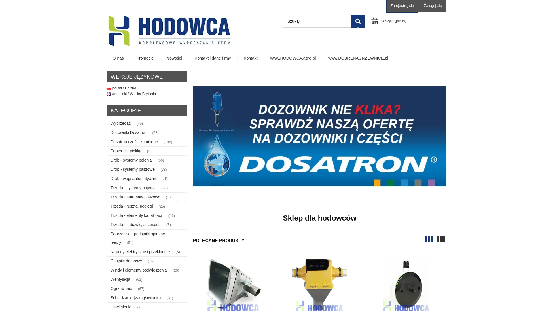 Screenshot of sklep.hodowca.agro.pl