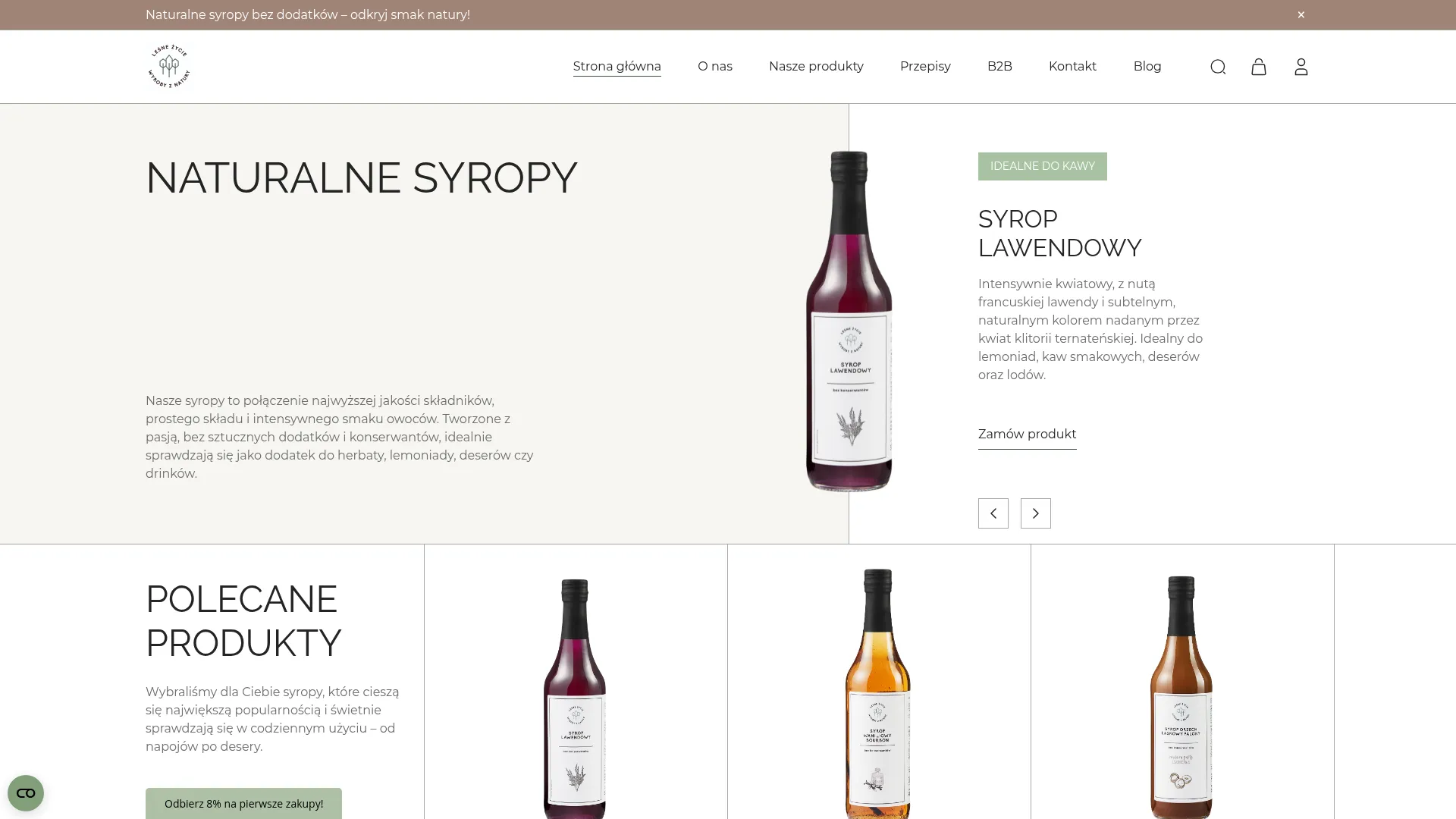 Screenshot of lesnezycie.pl