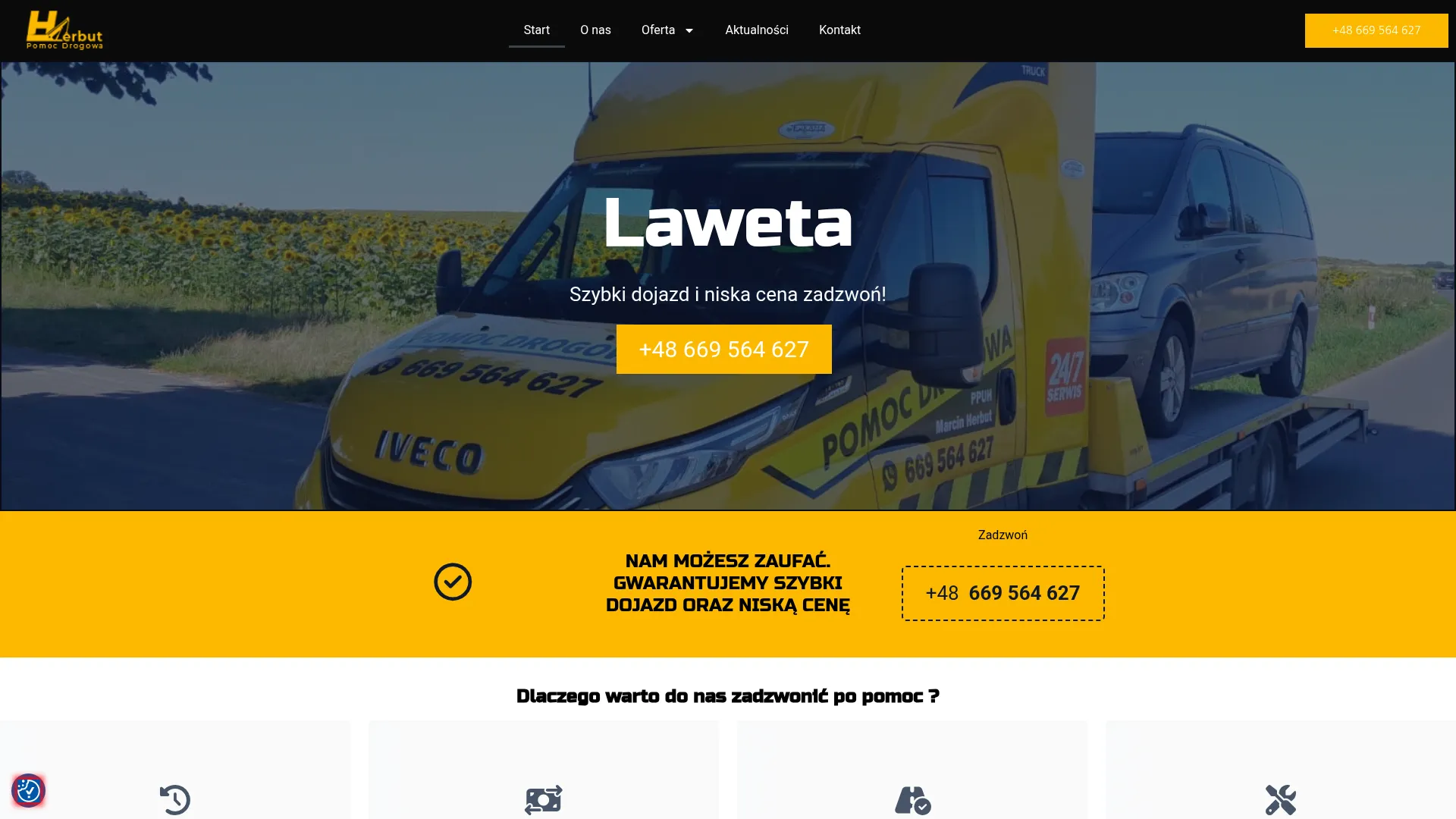 Screenshot of pomoc-drogowa-24.com.pl