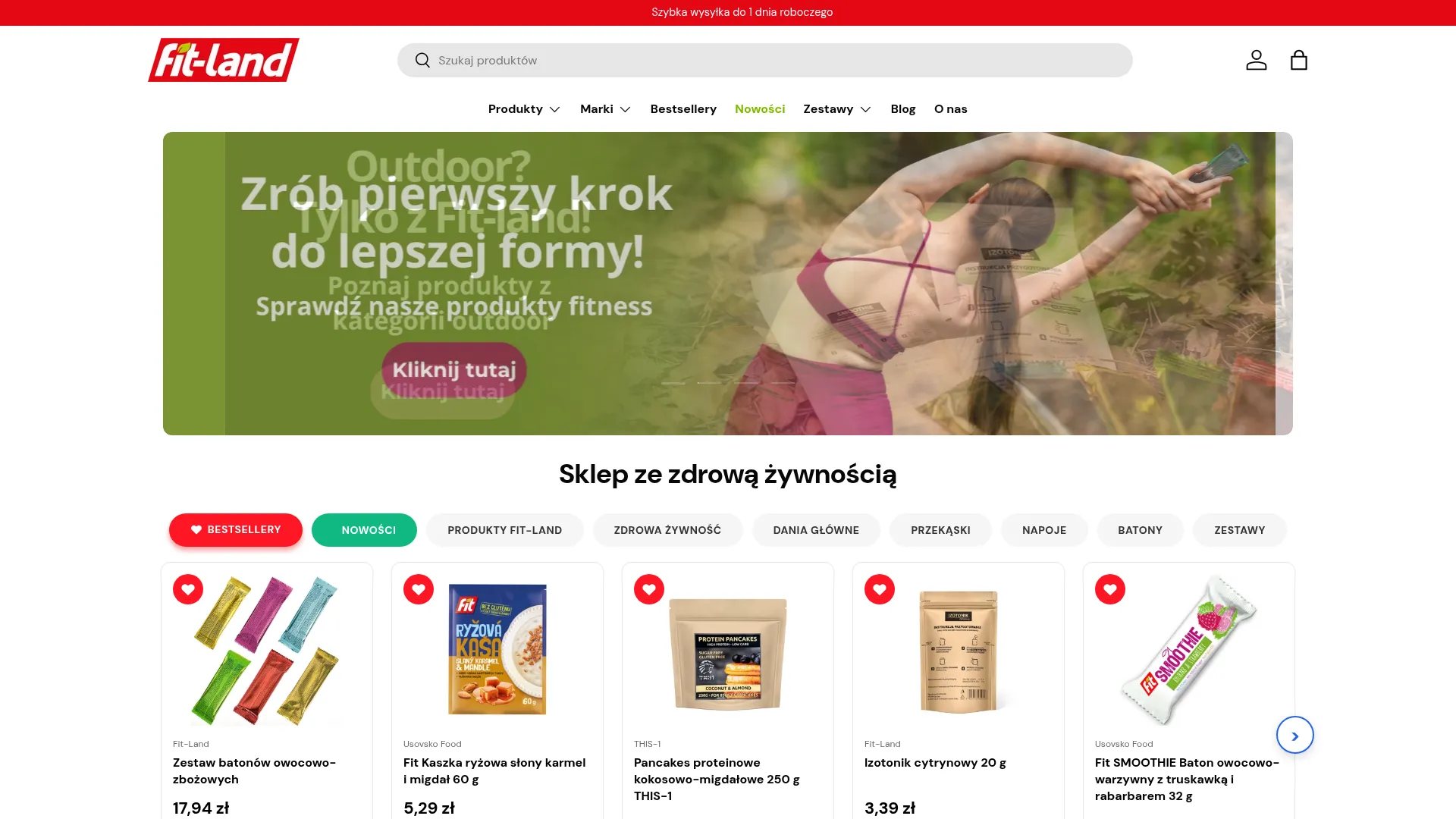 Screenshot of fit-land.eu