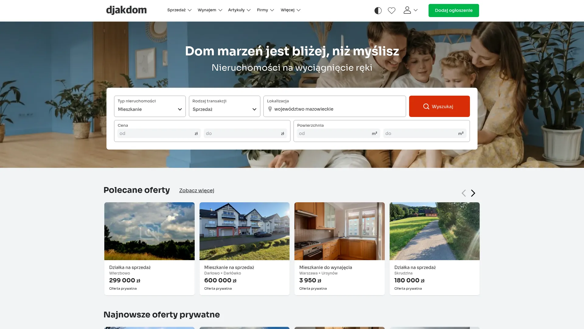 Screenshot of djakdom.pl