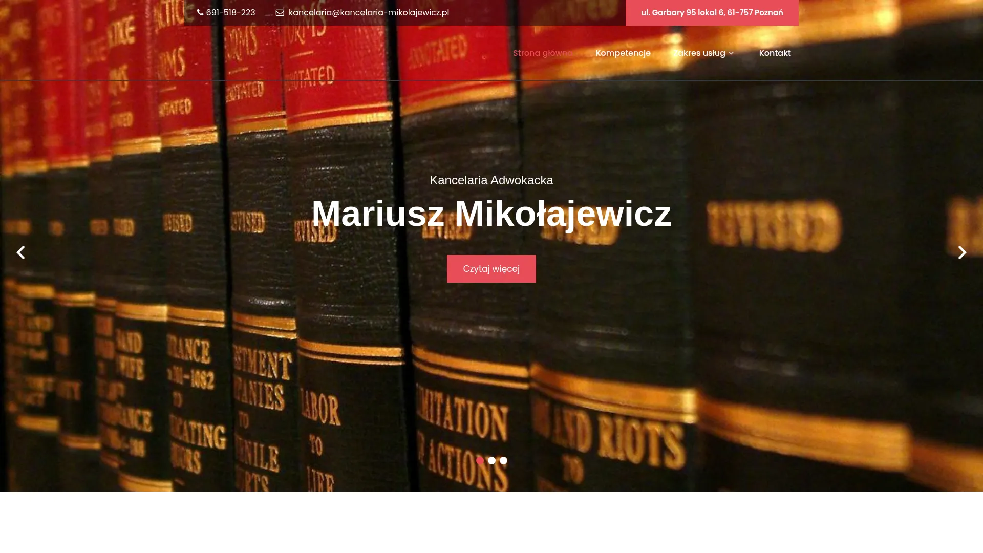Screenshot of www.kancelaria-mikolajewicz.pl