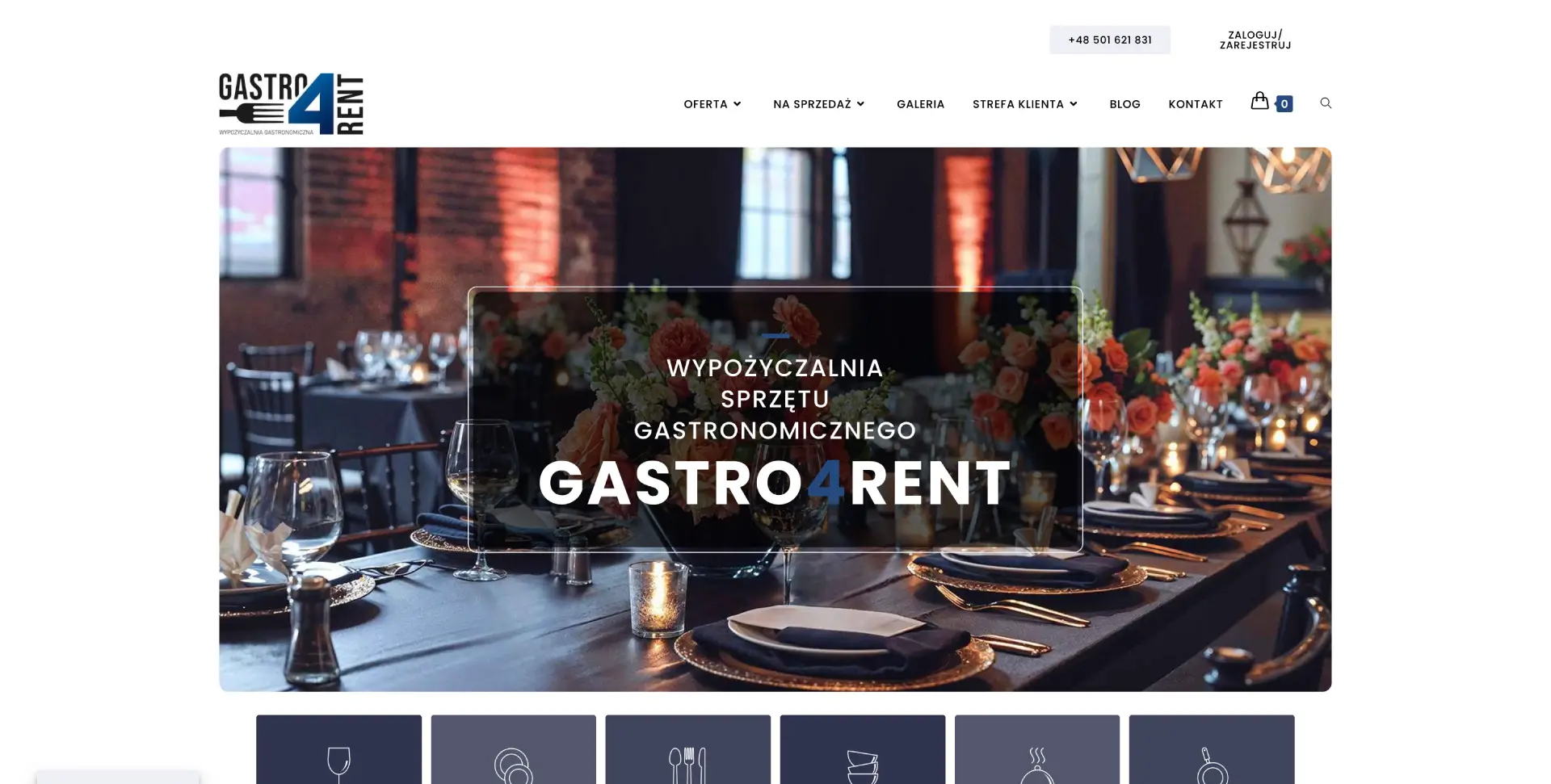 Screenshot of gastro4rent.pl