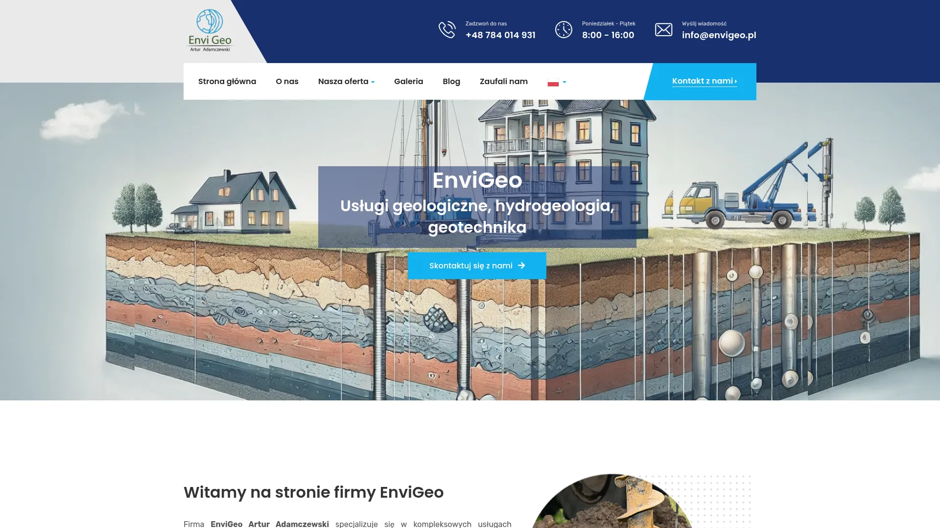 Screenshot of envigeo.pl